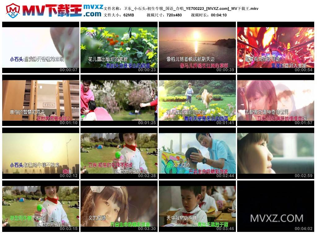 卫东_小石头-初生牛犊_国语_合唱_YE700223